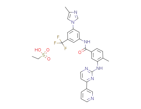4-methyl-N-[3-(4-methyl-imidazol-1-yl)-5-trifluoromethyl-phenyl]-3-(4-pyridin-3-yl-pyrimidin-2-ylamino)-benzamide ethanesulfonate