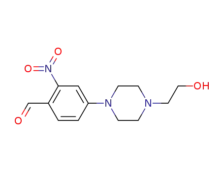 4-[4-(2-hydroxyethyl)piperazin-1-yl]-2-nitrobenzaldehyde