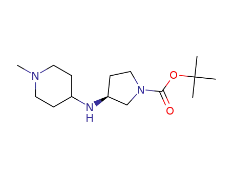 (S)-3-(1-methyl-piperidin-4-ylamino)-pyrrolidine-1-carboxylic acid tert-butyl ester
