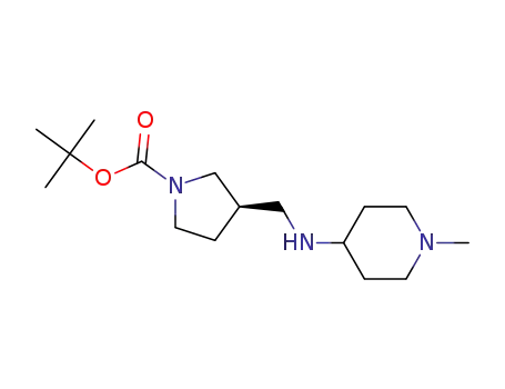 (R)-3-[(1-methyl-piperidin-4-ylamino)-methyl]-pyrrolidine-1-carboxylic acid tert-butyl ester