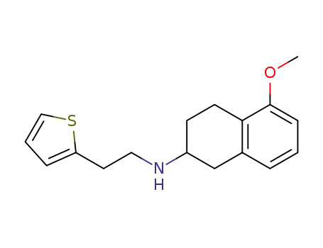 Molecular Structure of 102120-95-6 (2-Thiopheneethanamine, N-(1,2,3,4-tetrahydro-5-methoxy-2-naphthalenyl)-)