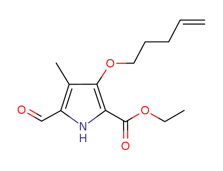 ethyl 5-formyl-4-methyl-3-(pent-4-enyloxy)-1H-pyrrole-2-carboxylate