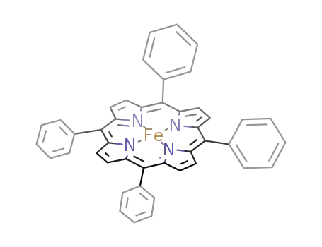 Molecular Structure of 16591-56-3 (5,10,15,20-TETRAPHENYL-21H,23H-PORPHINE IRON(III) CHLORIDE)