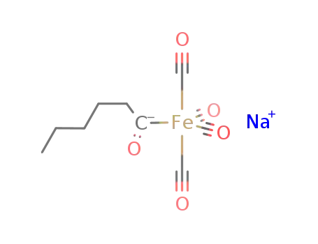 Na(1+)*C5H11COFe(CO)4(1-)