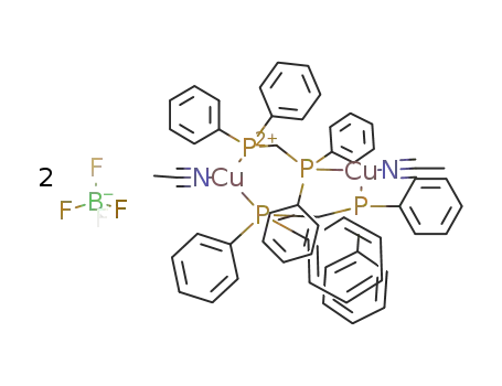 {Cu2(μ-bis(diphenylphosphino)methane)2(CH3CN)2}{BF4}2