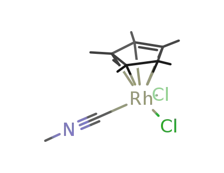 {(C5Me5)rhodium(III)(methyl isocyanide)dichloride}