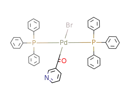 trans-bromo(3-pyridylcarbonyl)bis(triphenylphosphine)palladium(II)