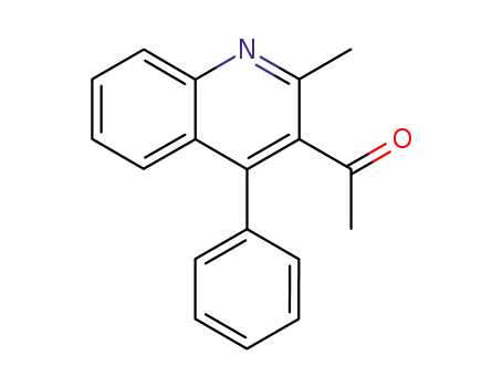 Molecular Structure of 13337-57-0 (Ethanone, 1-(2-methyl-4-phenyl-3-quinolinyl)-)