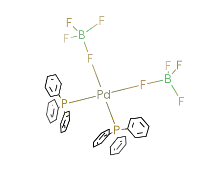 {Pd(P(C6H5)3)2(BF4)2}