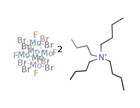 (tetrabutylammonium)2(octa-μ3-bromo-hexafluoro-octahedro-hexamolybdate)