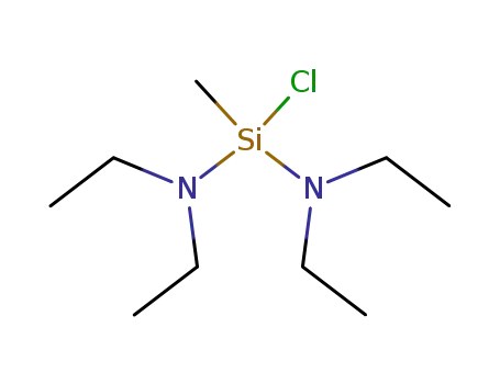 Molecular Structure of 17891-70-2 (Silanediamine, 1-chloro-N,N,N',N'-tetraethyl-1-methyl-)
