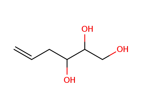 Molecular Structure of 89534-51-0 (5-Hexene-1,2,3-triol)