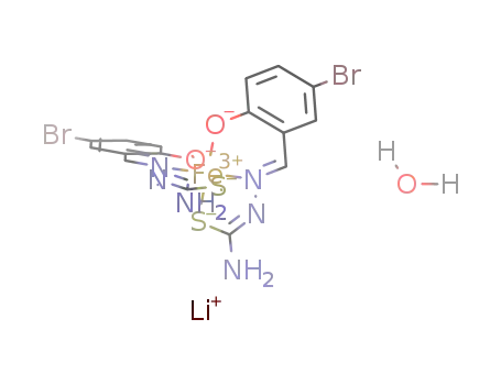 Li[Fe(III)(5-bromosalicylaldehyde thiosemicarbazone)2]*H2O