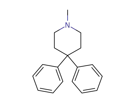 Molecular Structure of 31309-39-4 (Piperidine,1-methyl-4,4-diphenyl-)