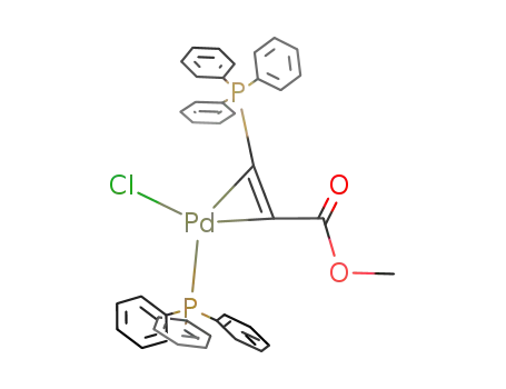 {Pd(CH(COOCH3)CH(P(C6H5)3))(P(C6H5)3)(Cl)}