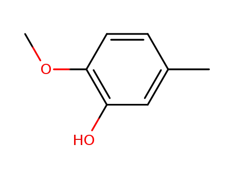 Molecular Structure of 1195-09-1 (2-METHOXY-5-METHYLPHENOL)