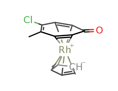 (C5H5)Rh(OC7H4(CH3)Cl)