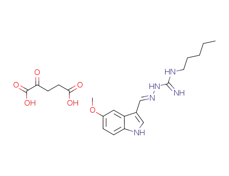 3-(5-methoxy-1H-indol-3-ylmethylene)-N-pentylcarbazimidamide oxoglutarate