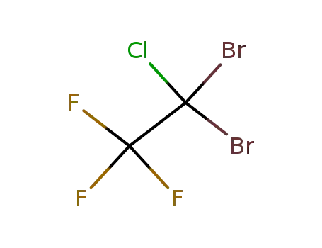Molecular Structure of 754-17-6 (1-CHLORO-1,1-DIBROMO-2,2,2-TRIFLUOROETHANE)