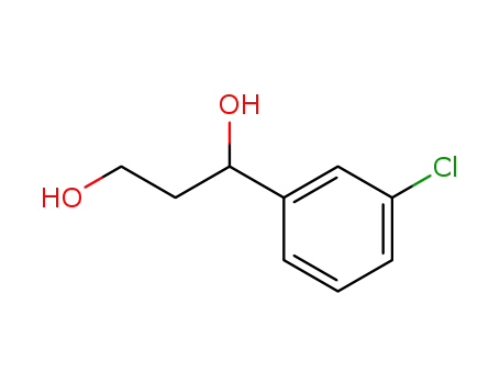 Molecular Structure of 51699-45-7 (1,3-Propanediol, 1-(3-chlorophenyl)-)