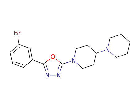 1'-[5-(3-bromophenyl)-1,3,4-oxadiazol-2-yl]-1,4'-bipiperidinyl