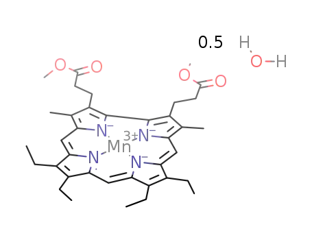 [7,8,12,13-tetraethyl-2,18-bis(methoxycarbonylethyl)-3,17dimethylcorrolato]manganese(III) semihydrate