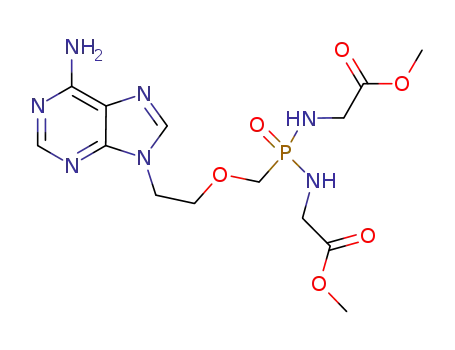9-(bis(N,N'-(methoxycarbonylmethyl)phosphonamido)methoxyethyl)adenine
