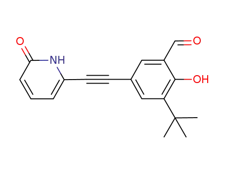 3-tert-butyl-2-hydroxy-5-((6-oxo-1,6-dihydropyridin-2-yl)ethynyl)benzaldehyde