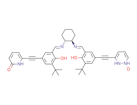 6,6'-(5,5'-(1E,1'E)-(1R,2R)-cyclohexane-1,2-diylbis(azan-1-yl-1-ylidene)bis(methan-1-yl-1-ylidene)bis(3-tert-butyl-4-hydroxy-5,1-phenylene)bis(ethyne-2,1-diyl))dipyridin-2(1H)-one