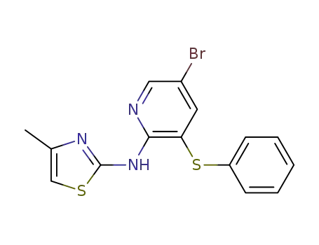 N-(5-bromo-3-(phenylthio)pyridin-2-yl)-4-methylthiazol-2-amine