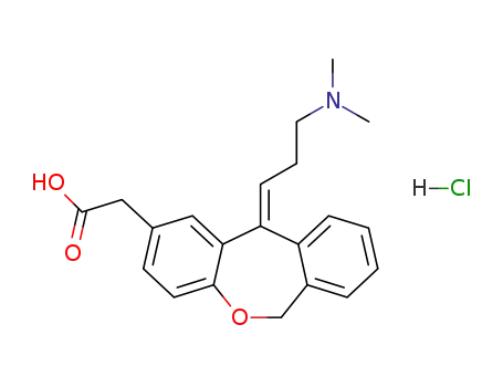 (E )-11-[ 3-(dimethylamino)propylidene]-6,11-dihydrodibenz[b,e]oxepin-2-acetic acid hydrochloride