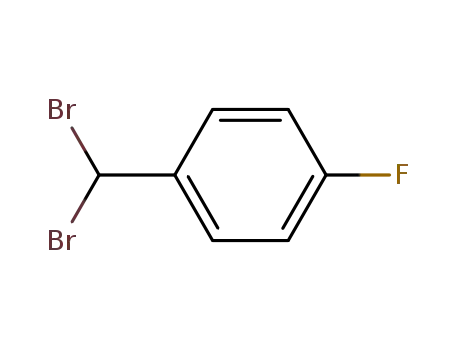 Molecular Structure of 6425-24-7 (1-(dibromomethyl)-4-fluorobenzene)