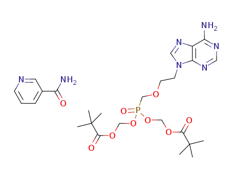 adefovir dipivoxil:nicotinamide cocrystal