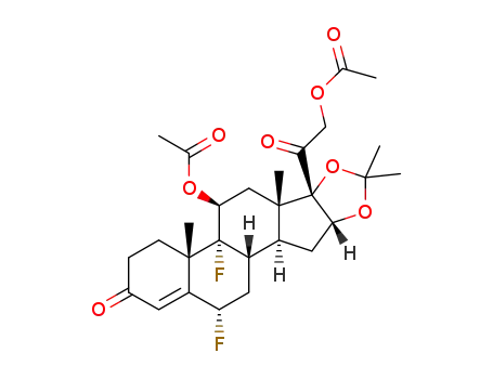 11β,21-diacetoxy-6α,9α-difluoro-16α,17-[(1-methylethylidene)bis(oxy)]pregn-4-ene-3,20-dione