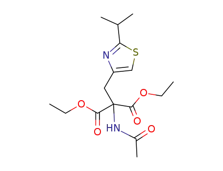 diethyl 2-acetamido-2-((2-isopropylthiazol-4-yl)methyl)malonate