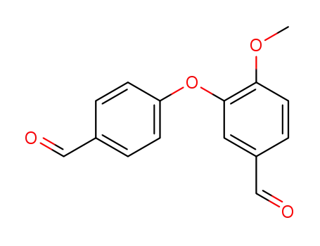 Molecular Structure of 2748-98-3 (Benzaldehyde, 3-(4-formylphenoxy)-4-methoxy-)