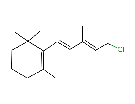Molecular Structure of 55732-70-2 (Cyclohexene, 2-(5-chloro-3-methyl-1,3-pentadienyl)-1,3,3-trimethyl-,
(E,E)-)
