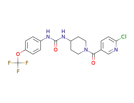 1-(1-(6-chloronicotinoyl)piperidin-4-yl)-3-(4-(trifluoromethoxy)phenyl)urea