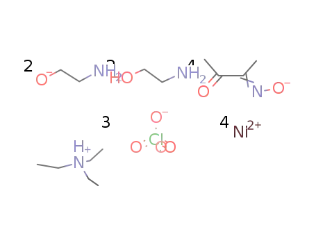 Et3NH[Ni4(diacetylmonoxime(1-))4(ethanolamine)2(ethanolamine(1-))2](ClO4)3