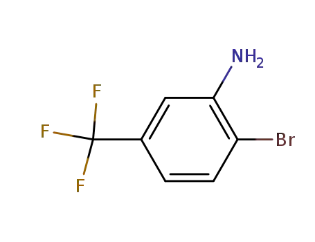 Molecular Structure of 454-79-5 (2-Bromo-5-(trifluoromethyl)aniline)