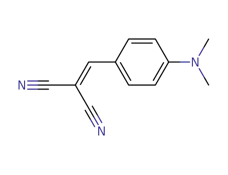 Molecular Structure of 2826-28-0 (((4-(DIMETHYLAMINO)PHENYL)METHYLENE)METHANE-1,1-DICARBONITRILE)