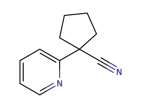 Molecular Structure of 400727-04-0 (1-(2-pyridinyl)-Cyclopentanecarbonitrile)