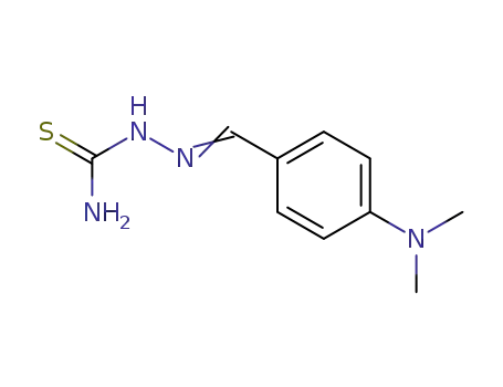 Molecular Structure of 2929-81-9 (4-(DIMETHYLAMINO)BENZALDEHYDE THIOSEMICARBAZONE)