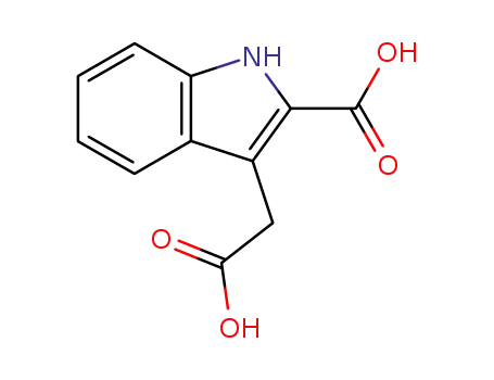 Molecular Structure of 31529-27-8 (3-(Carboxymethyl)-1H-indole-2-carboxylic acid)