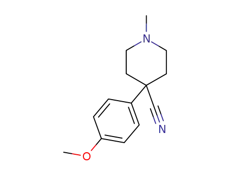 4-(4-methoxyphenyl)-1-methylpiperidine-4-carbonitrile