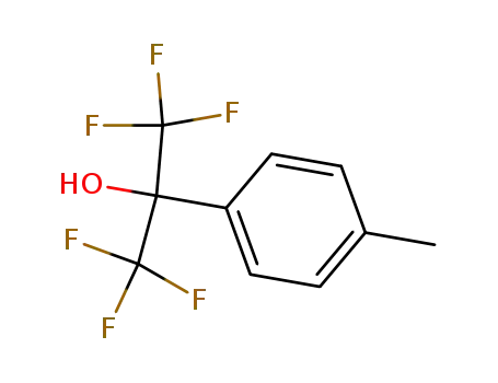 Molecular Structure of 2010-61-9 (HEXAFLUORO-2-(P-TOLYL)ISOPROPANOL)