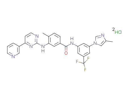 4-methyl-N-[3-(4-methyl-1H-imidazol-1-yl)-5-(trifluoromethyl)phenyl]-3-[(4-pyridin-3-ylpyrimidin-2-yl)amino]benzamide dihydrochloride