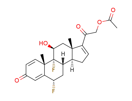 Molecular Structure of 2326-26-3 (6alpha,9-difluoro-11beta,21-dihydroxypregna-1,4,16-triene-3,20-dione 21-acetate)