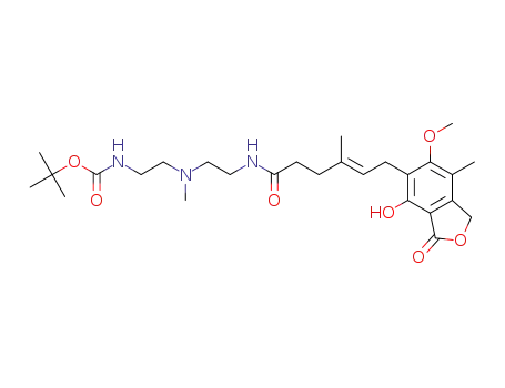 (E)-tert-butyl 2-((2-(6-(4-hydroxy-6-methoxy-7-methyl-3-oxo-1,3-dihydroisobenzofuran-5-yl)-4-methylhex-4-enamido)ethyl)(methyl)amino)ethylcarbamate