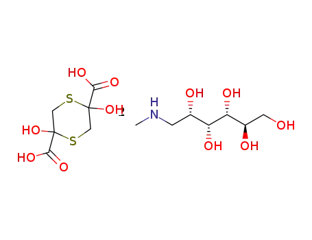 2,5-dihydroxy-1,4-dithiane-2,5-dicarboxylic acid, bis-((2R,3R,4R,5S)-6-methylaminohexane-1,2,3,4,5-pentol) salt